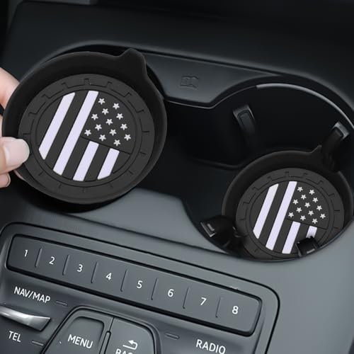 2 posavasos de silicona antideslizante con bandera de Ameica
