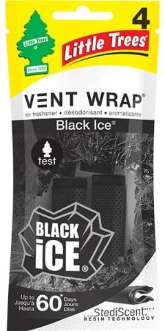 Little Tree Vent Warp - Paquete de 4 unidades – Black Ice |