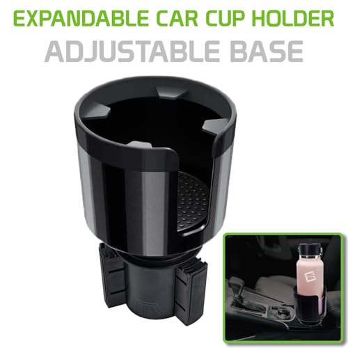 Portavasos expandible para automóvil con base ajustable para