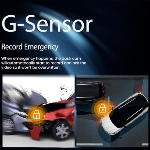 Cámara de tablero de espejo para coche Dual Dashcam 4K front