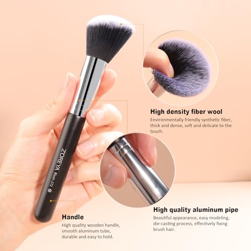 Z'OREYA Brochas de maquillaje, 16 piezas, juego de brochas d