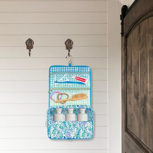 Lilly Pulitzer Neceser de viaje con asa, bolsillos y cremall