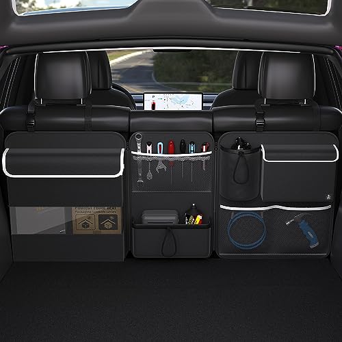 Organizador de maletero para asiento trasero, organizador de