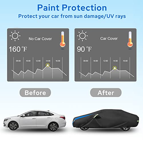 Funda impermeable para automóvil para todo tipo de clima, pa