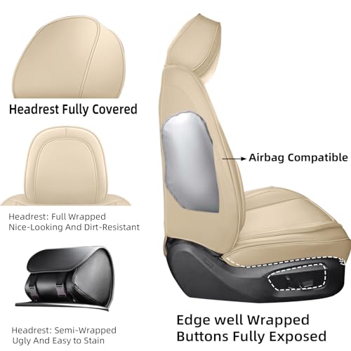 CAPITAUTO Juego completo de fundas de asiento de automóvil,