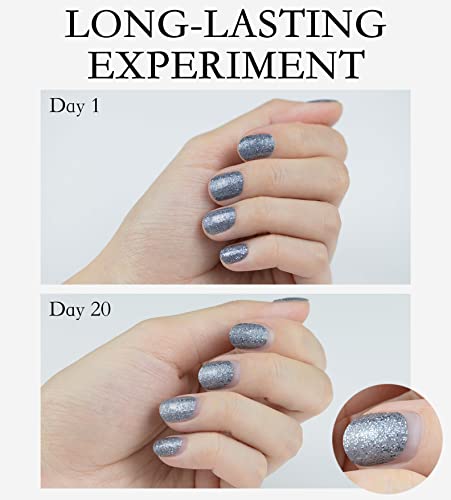 Tiras de esmalte de uñas de larga duración, 20 envolturas, f