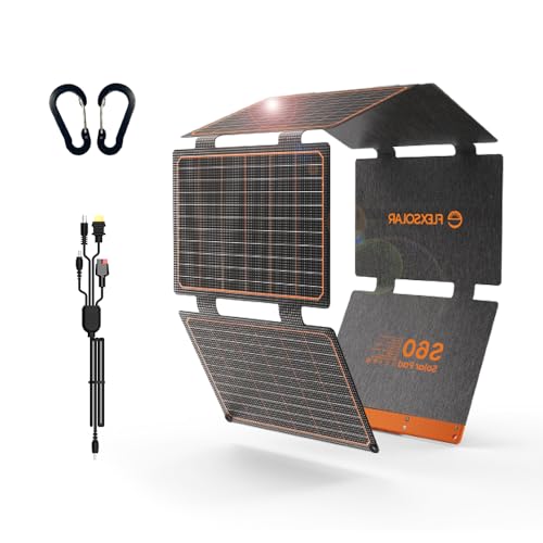FlexSolar Cargadores de paneles solares portátiles de 60 W c