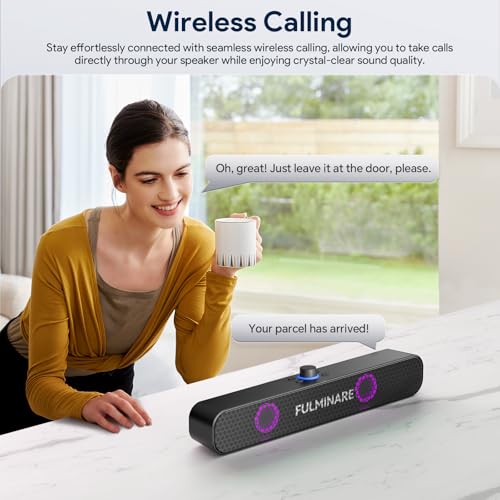 FULMINARE Altavoz Bluetooth con sonido HD de 26 W, altavoz p