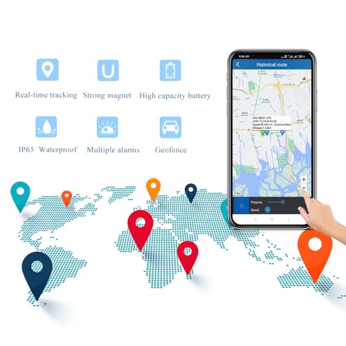Rastreador GPS magnético para vehículos, dispositivo de segu