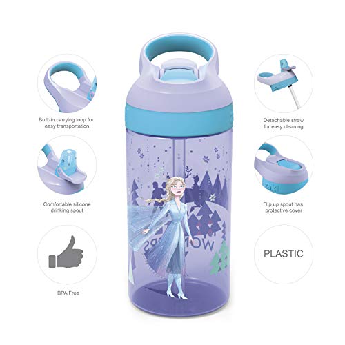 Zak Designs Disney Frozen 2 - Pajilla para niños y lazo de t