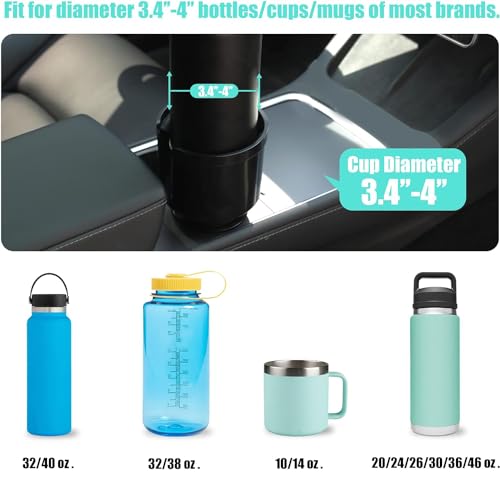 Expansor universal mejorado para portavasos de automóvil par