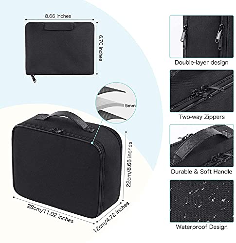 Bolsa de maquillaje DIMJ, Negro), DIMJ