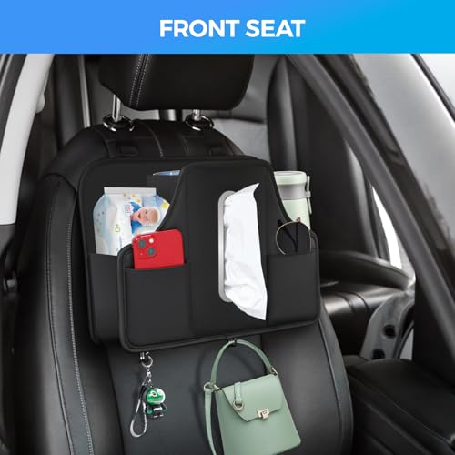 Soporte para pañuelos de automóvil, organizador de asiento t