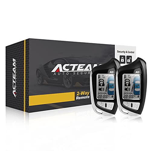 Sistema de alarma de coche LCD de 2 vías de seguridad con si