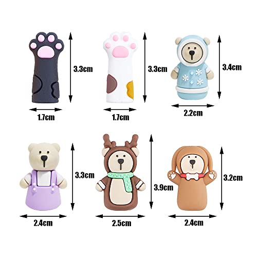 8 fundas protectoras para pinzas de gato, lindas fundas prot