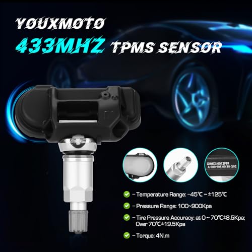 Youxmoto Sensor TPMS de presión de neumáticos apto para Merc