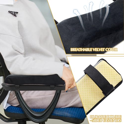 Ysks'hf Almohadillas para brazos para silla de oficina, cojí
