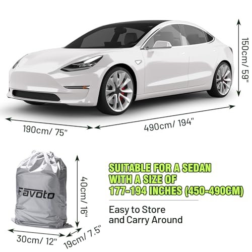 Favoto - Funda universal para automóvil, 5 capas, diseño de