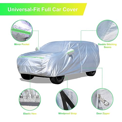 Funda para automóvil SUV (191-207 pulgadas), ajuste universa