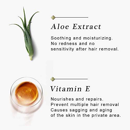 Crema depilatoria para partes íntimas, axilas, piernas, cuer