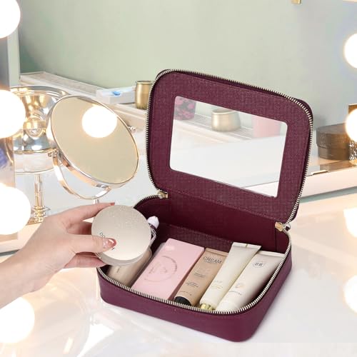 Bolsa de maquillaje transparente pequeña para cosméticos y a