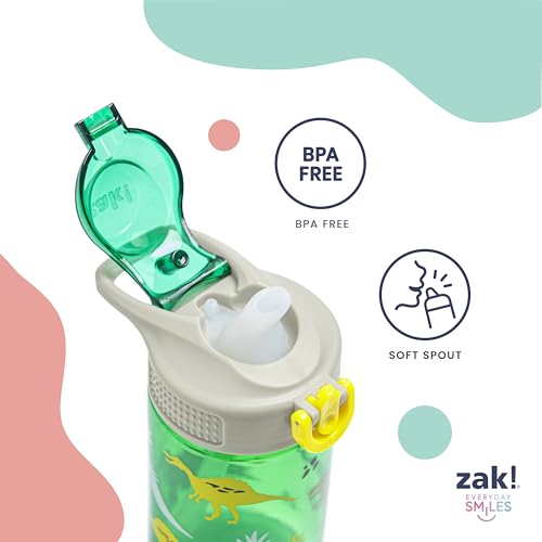 Zak Designs Botella de agua con diseño de Minecraft, de plás