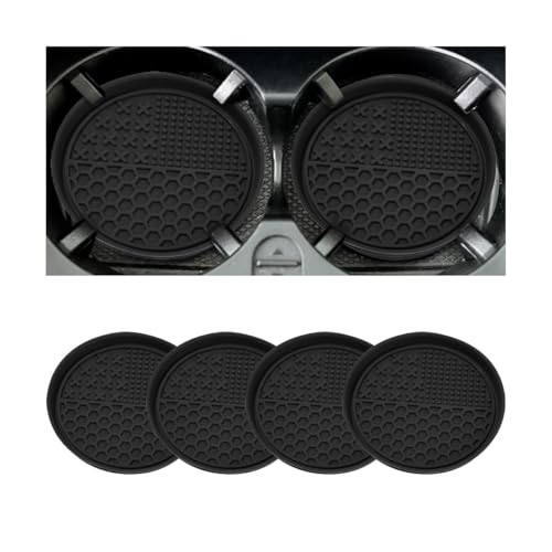4 posavasos para automóvil, tapete de silicona antideslizant