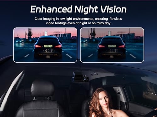 Pelsee P1 Duo 4K Dash Cam frontal y trasera, tarjeta SD de 6