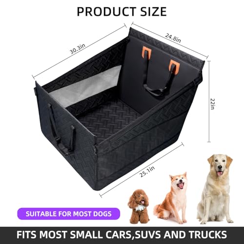 Asiento grande para perro, extensor de asiento trasero de pi