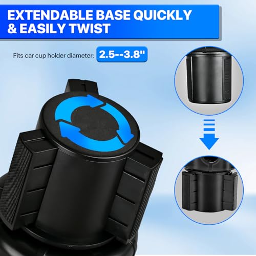 Adaptador expansor para portavasos de automóvil, compatible
