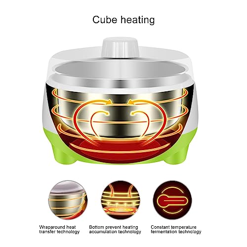 Zerodis Máquina compacta para hacer yogurt, sistema de calef