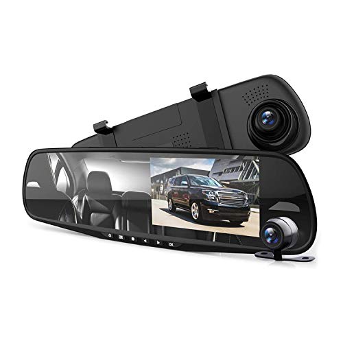 Pyle Espejo retrovisor de cámara para salpicadero, monitor D