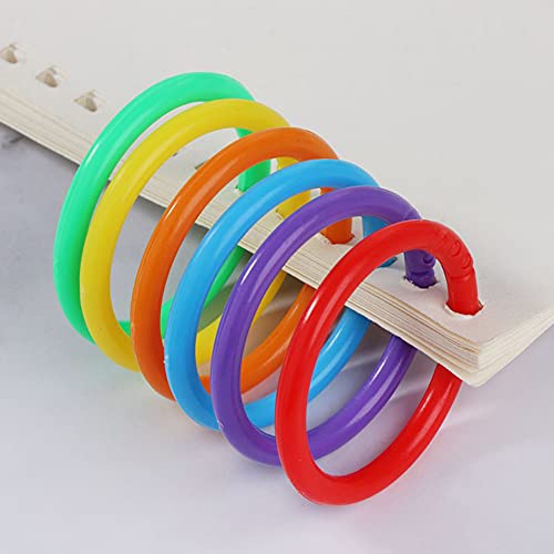 Anillos de plástico para carpeta, 1 pulgada, 140 paquetes, c