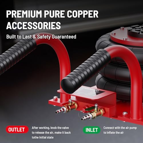 Air Jack, gato de automóvil de 3 toneladas/6600 libras, gato