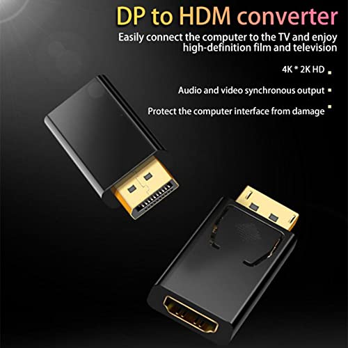 Zuya 2 unids DisplayPort a HDMI adaptador convertidor de pan
