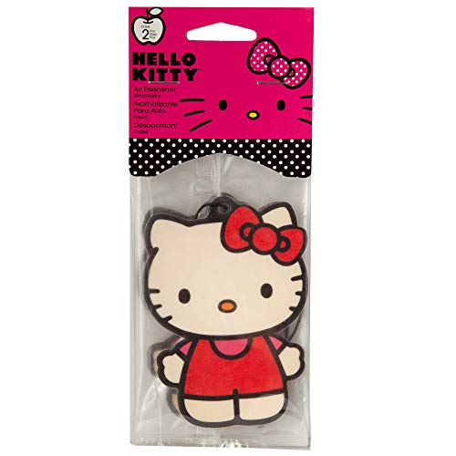 Ambientador de Hello Kitty, aroma a fresa, paquete de 2 unid