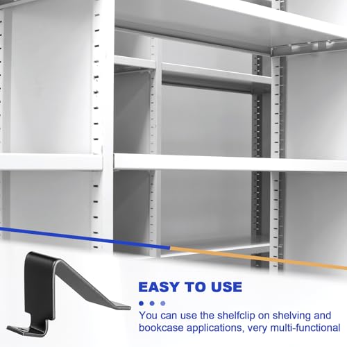 Zonon 12 clips de estante compatibles con gabinetes de metal