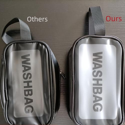 Neceser impermeable mediano, Blanco, Impermeable transparent