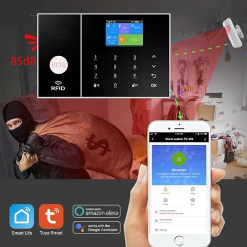 WiFi+GSM/4G Kit de sistema de seguridad de alarma inteligent