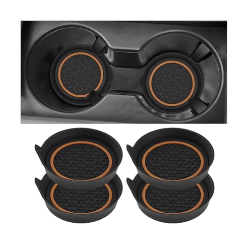 AUCELI Car Cup Holder Coasters, 4PCS Non Slip Waterproof Veh