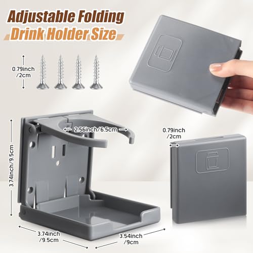 Tioncy Paquete de 8 portavasos ajustables con tornillos, sop