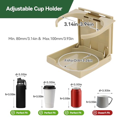 2 portavasos plegables ajustables para botellas de agua, se