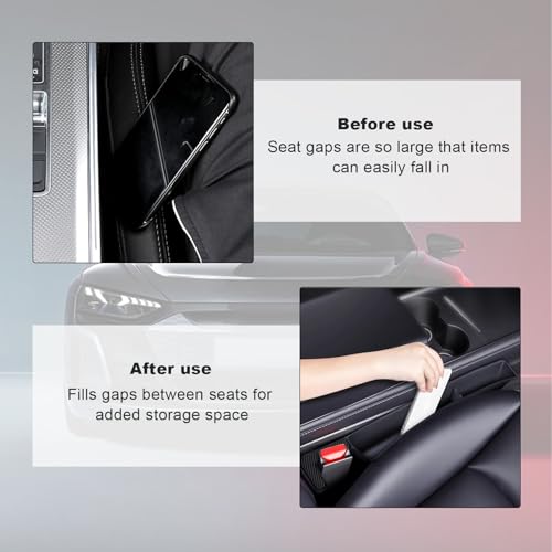 2 piezas de relleno de espacio para asiento de automóvil, or