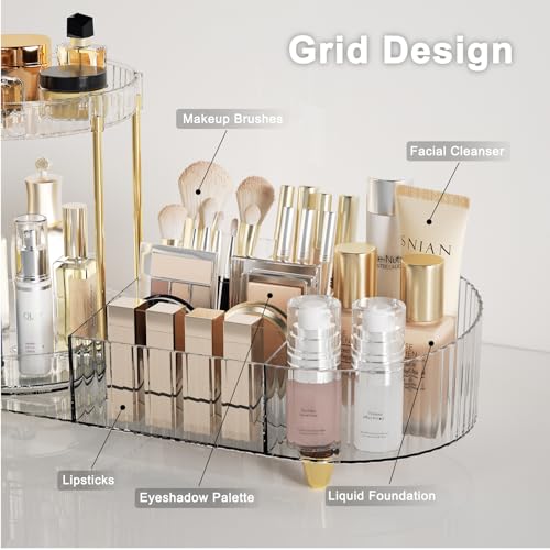 Organizador de maquillaje para tocador, organizadores girato