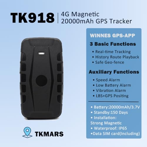 Rastreador GPS para vehículos, batería de larga duración de