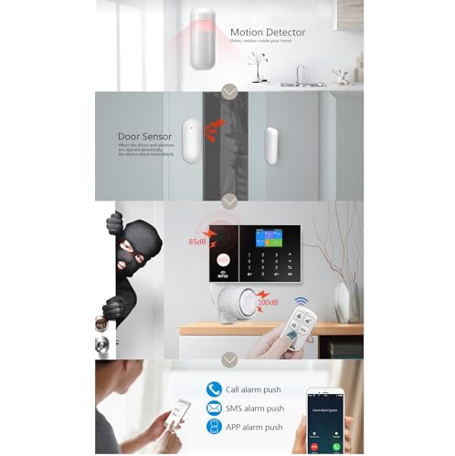 WiFi+GSM/4G Kit de sistema de seguridad de alarma inteligent