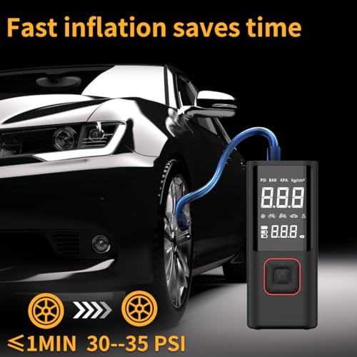 Infladores de neumáticos inalámbricos, 150 Psi y 6000 mAh, c