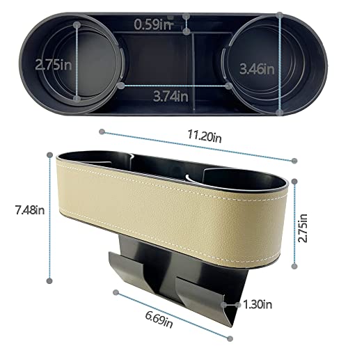 Portavasos para organizador de espacio de asiento de automóv
