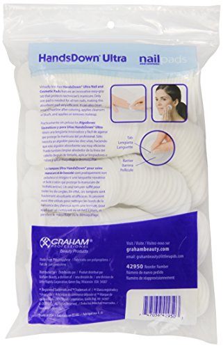 Graham Hands Down Ultra - Almohadillas para uñas y cosmético