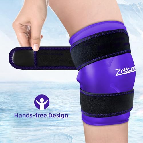 ZNÖCUETÖD Paquete de 2 bolsas de hielo de rodilla mejoradas
